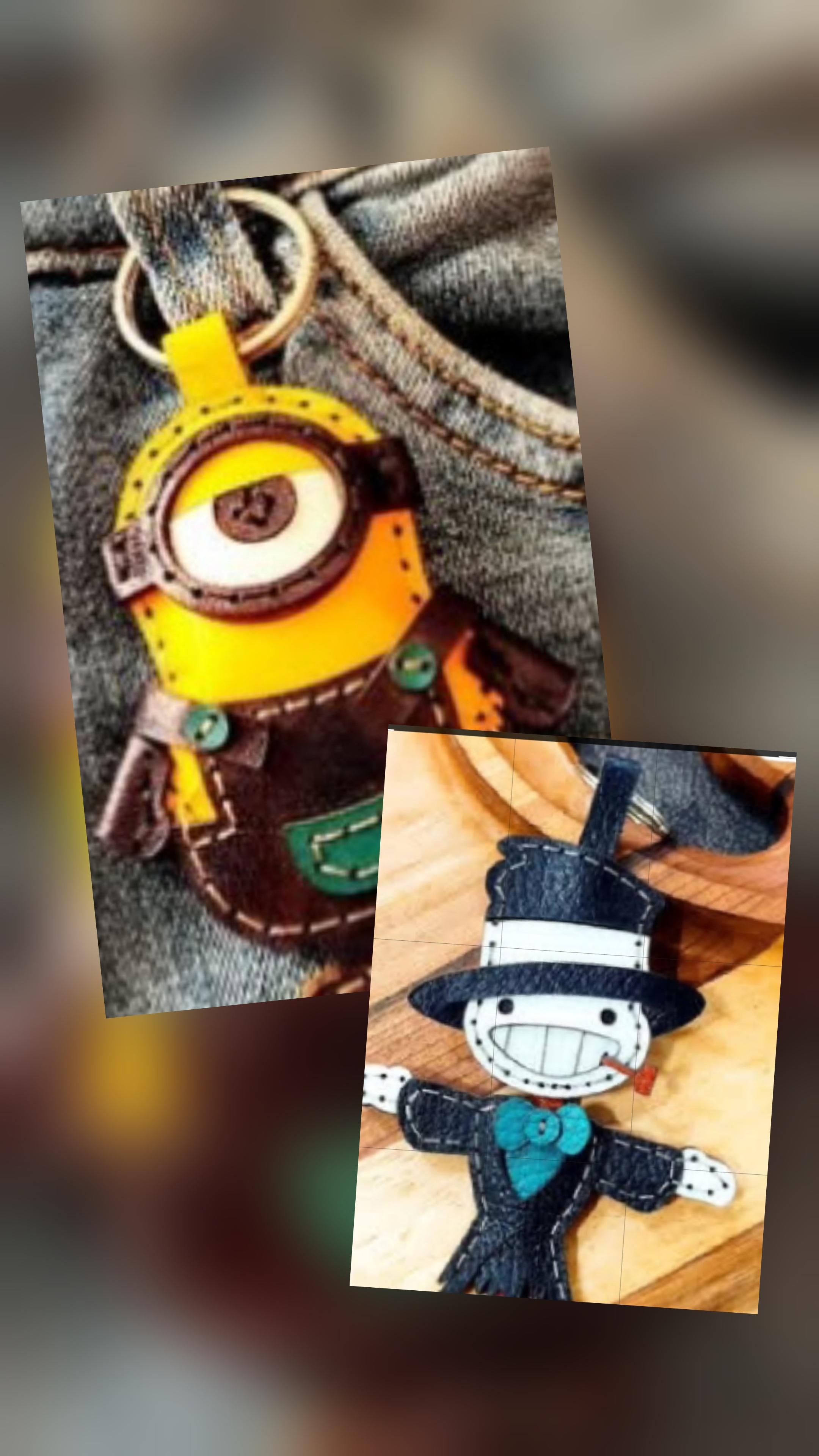 جا سوئیچی چرم دست دوز