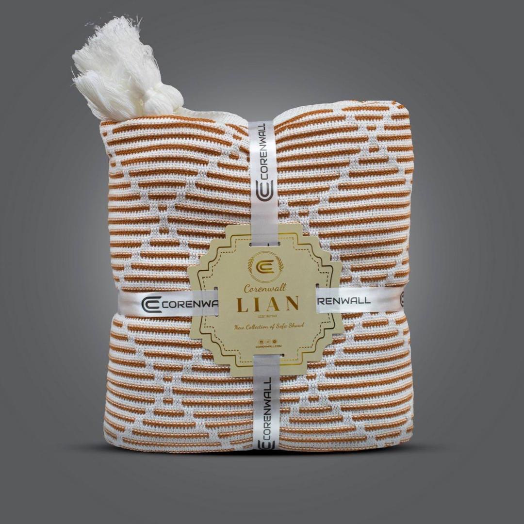 تصویر 1 از خرید پتو شال مبل لیان کوچک + فروش صادراتی