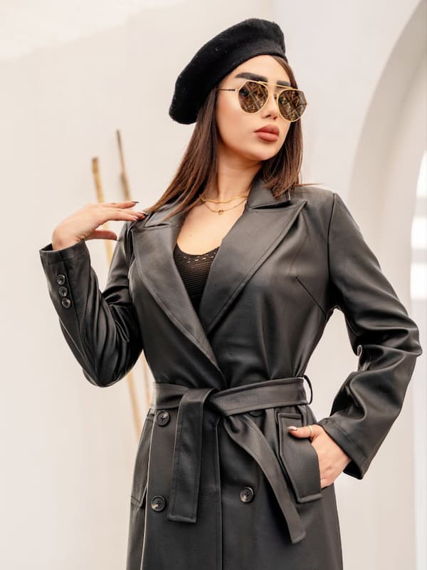 خرید و قیمت کاپشن چرم یقه بلیزری + کیفیت درجه یک