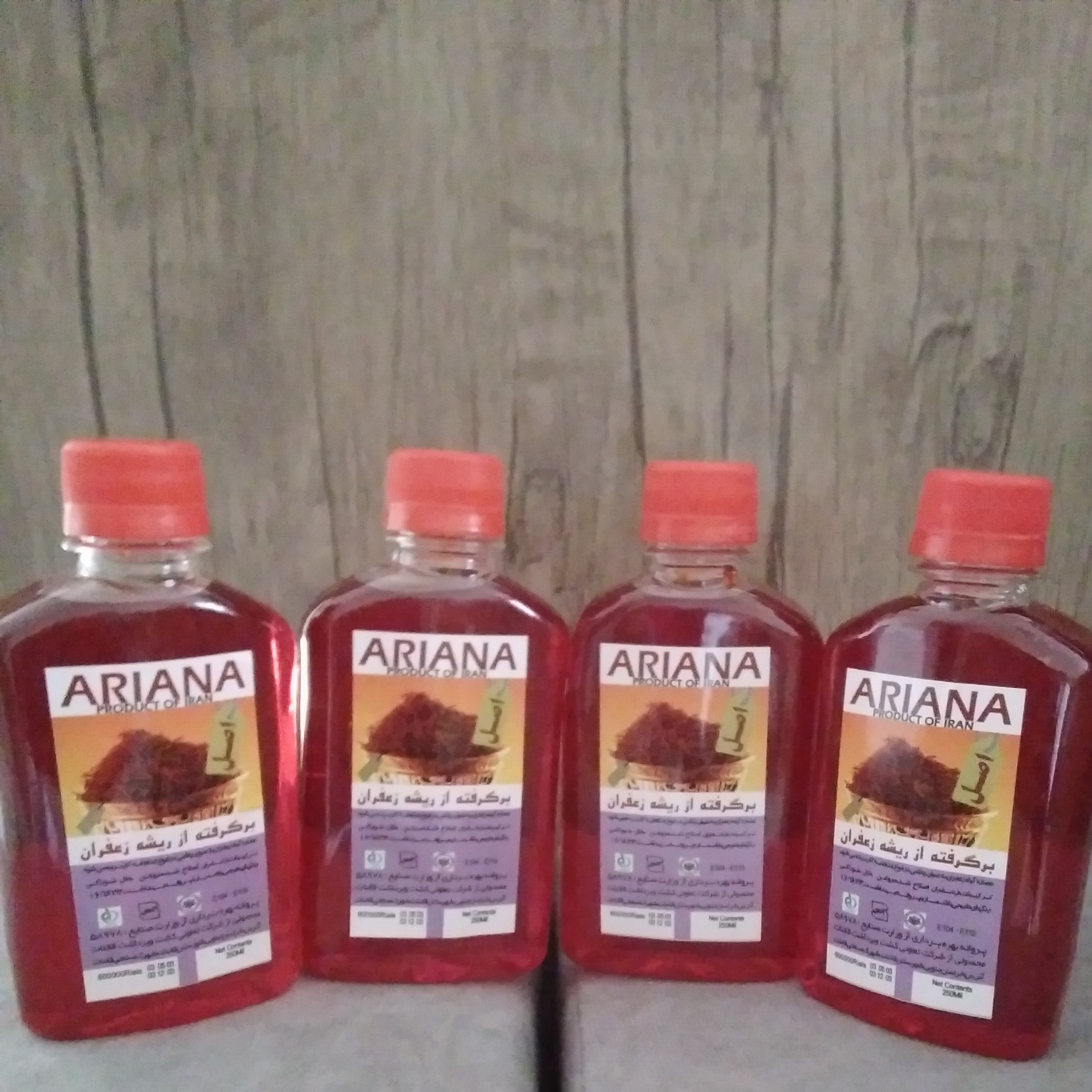 فروش عمده عصاره زعفران ۲۵۰ سیسی ARIANA – کیفیت ممتاز، قیمت رقابتی