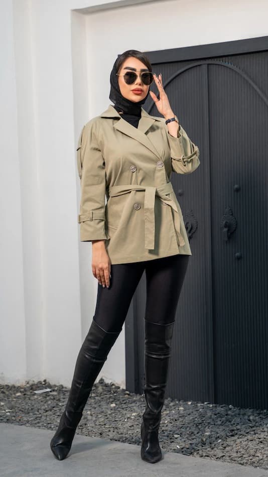 خرید و قیمت بارانی کوتاه کتان زارا + قیمت ارزان