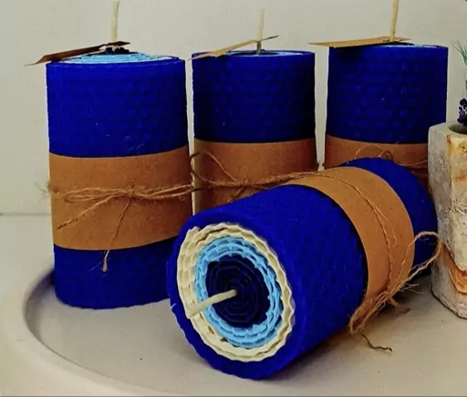 تصویر 3 از خرید شمع چشم نظر با موم عسل + قیمت فروش استثنایی