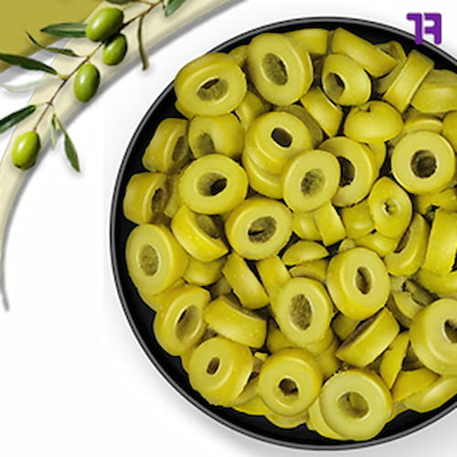 خرید زیتون اسلایس کم نمک + قیمت فروش استثنایی