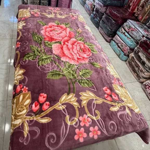 تصویر 4 از پتو یک نفره زنبق گلدار لاله مهرگان + قیمت عالی