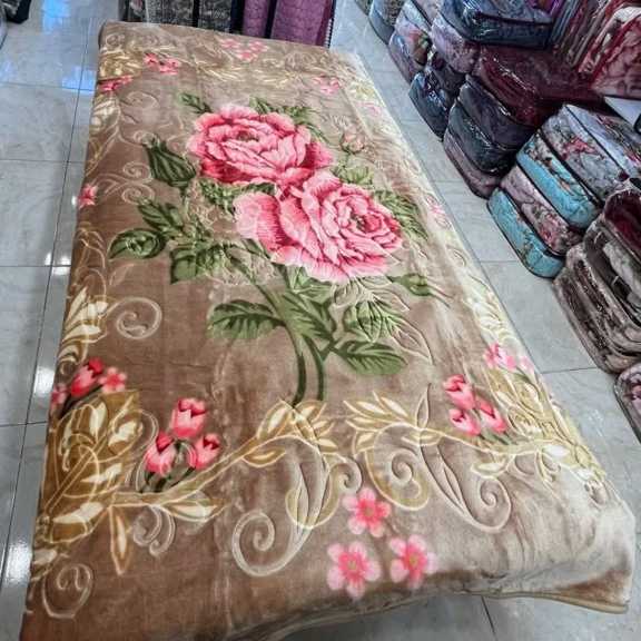 تصویر 2 از پتو یک نفره زنبق گلدار لاله مهرگان + قیمت عالی