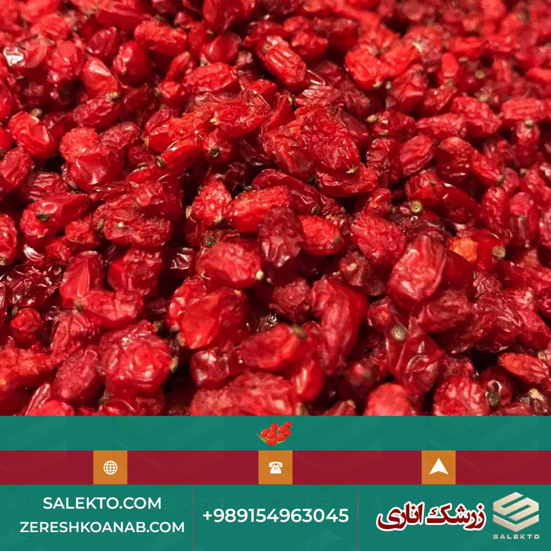 خرید عمده و جزئی زرشک دانه‌ اناری ارگانیک قائنات در Salekto