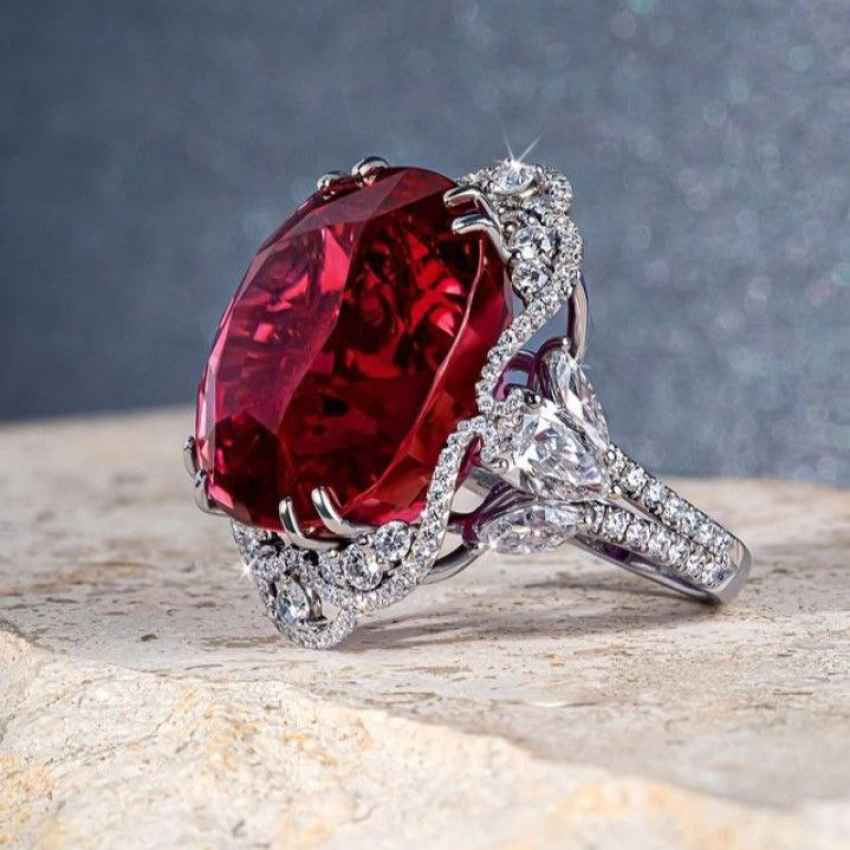 خرید و قیمت انگشتر یاقوت زنانه + فروش عمده