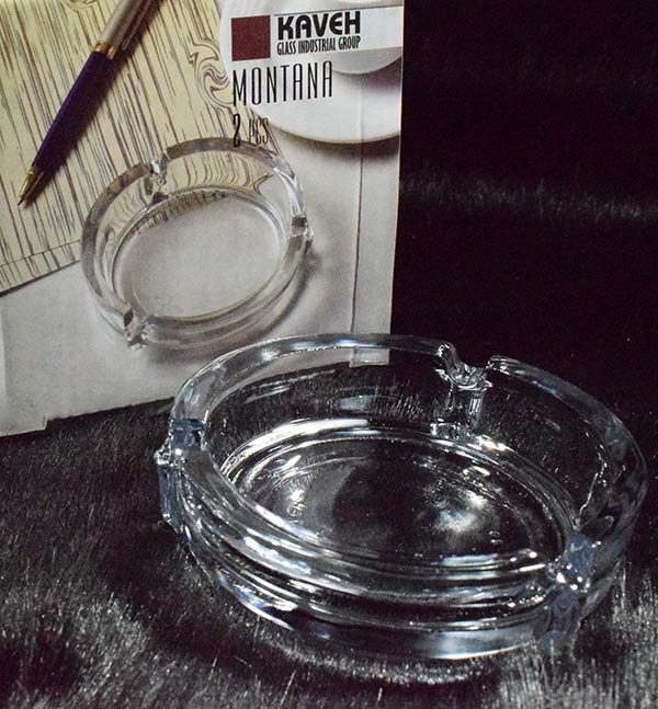 تصویر 1 از فروش عمده و قیمت زیر سیگاری شیشه ای مدل مونتانا