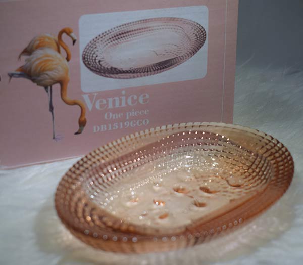 خرید عمده و قیمت مناسب جا صابونی شیشه ای مدل ونیز کاوه