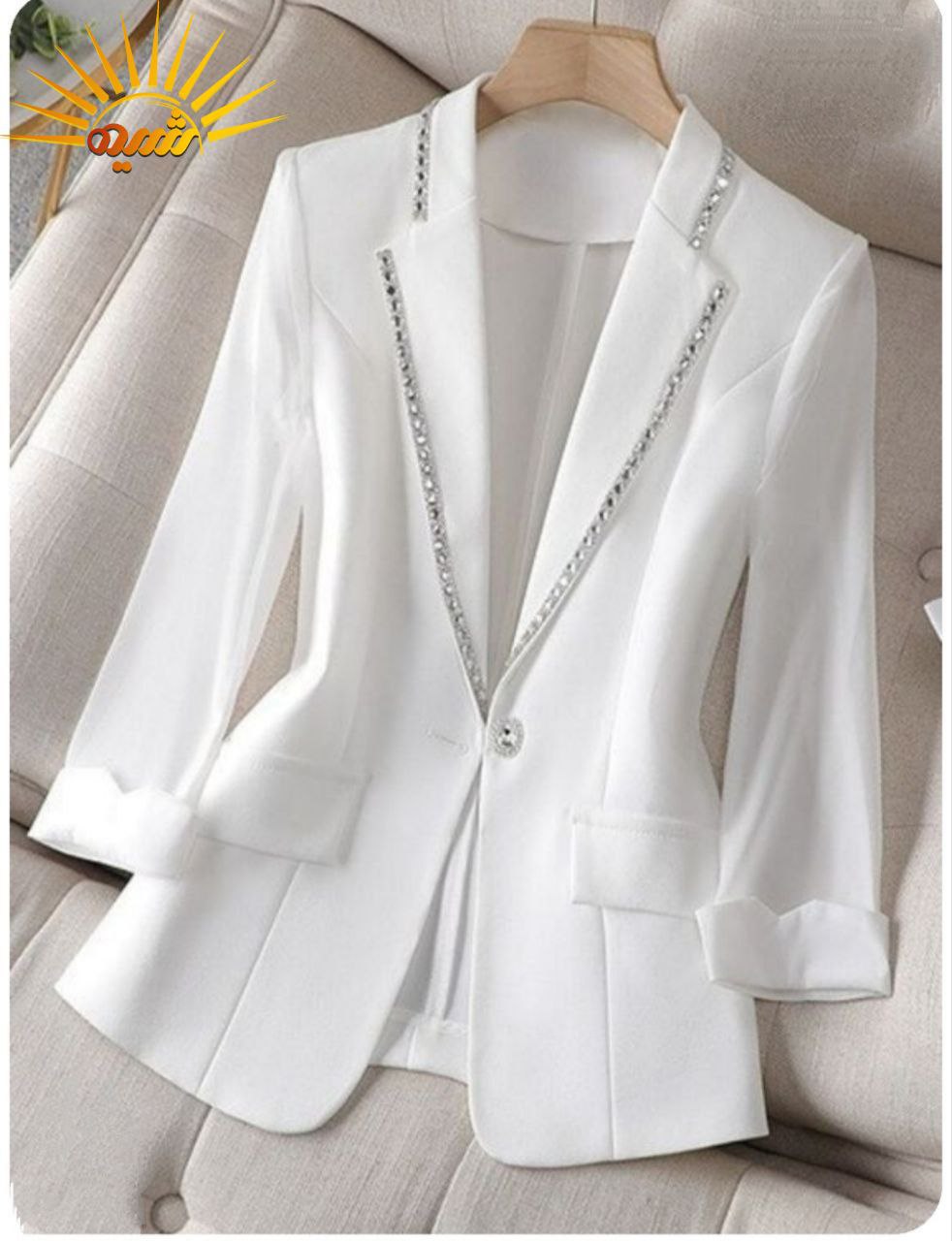 فروش ویژه کت شلوار زنانه کرپ مجلسی کار دست