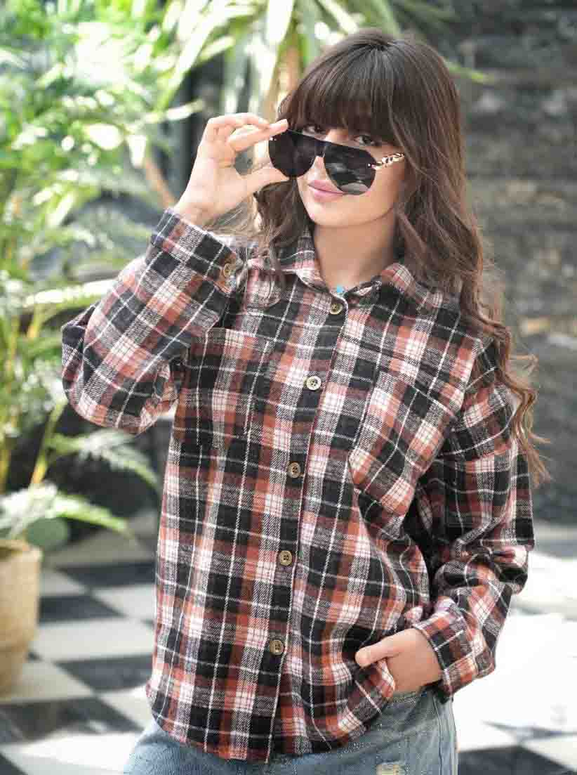 بهترین قیمت خرید عمده شومیز پشمی دخترانه