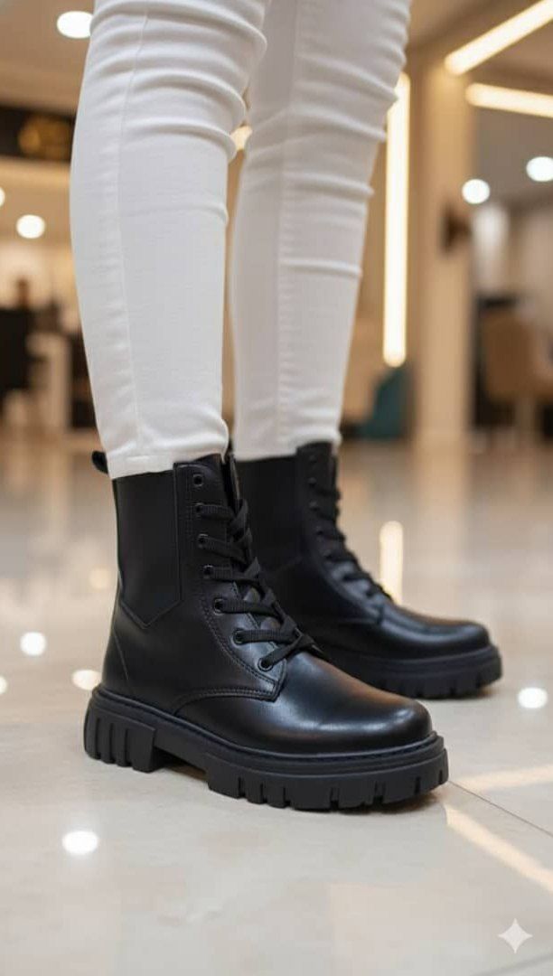 نیم بوت زنانه دو طرف کش