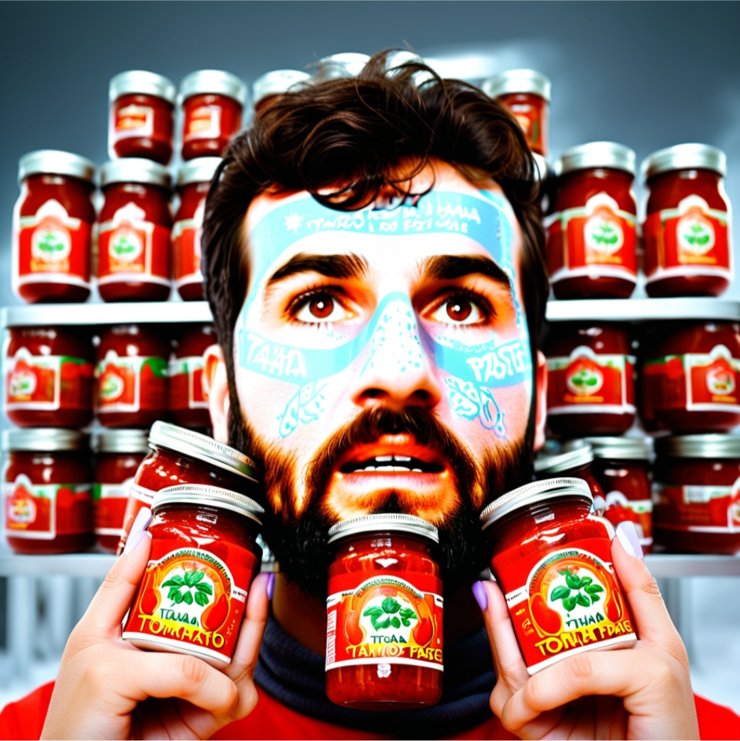 رب گوجه شیشه 1050 گرمی عمده تناژ بالا