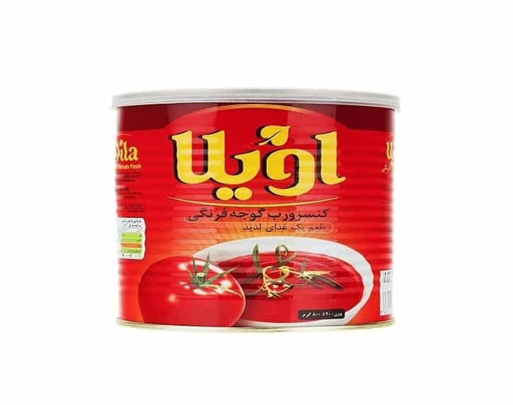 قیمت خرید رب گوجه فرنگی اویلا عمده به صرفه و ارزان