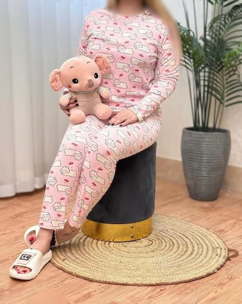 خرید و قیمت عمده ست بلوز شلوار مخمل سه بعدی + کیفیت عالی