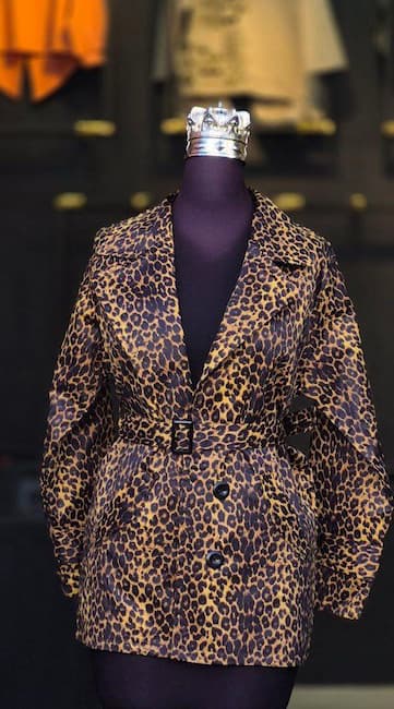 خرید و قیمت عمده بارانی تیسی پلنگی استر دار + کیفیت بی نظیر