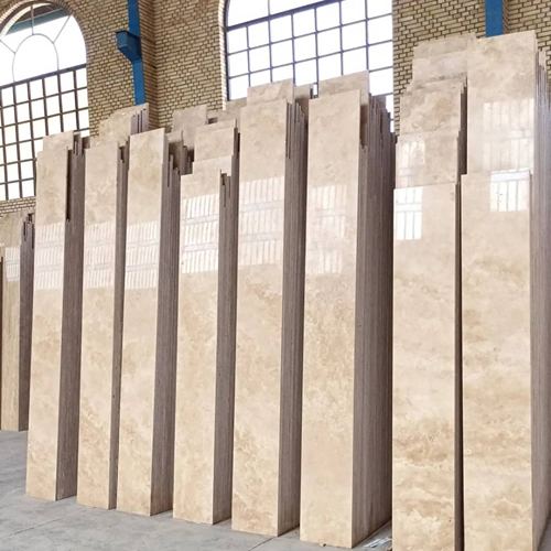 سنگ تراورتن کرم روشن + به قیمت درب کارخانه