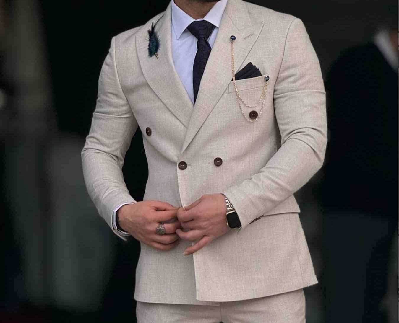 قیمت خرید کت و شلوار دبل برست درجه یک عمده به صرفه و ارزان