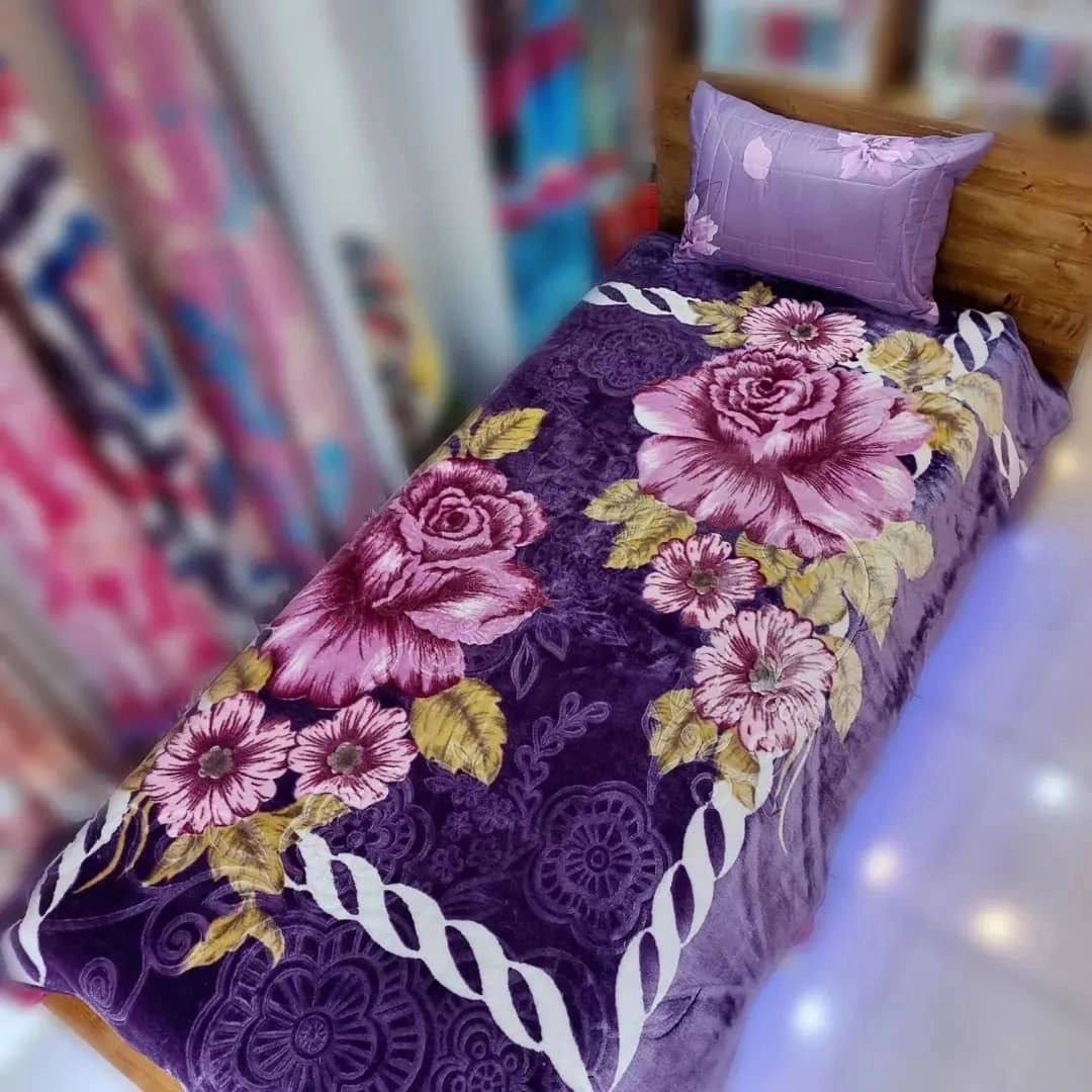 فروش اینترنتی پتو زمرد تک گل