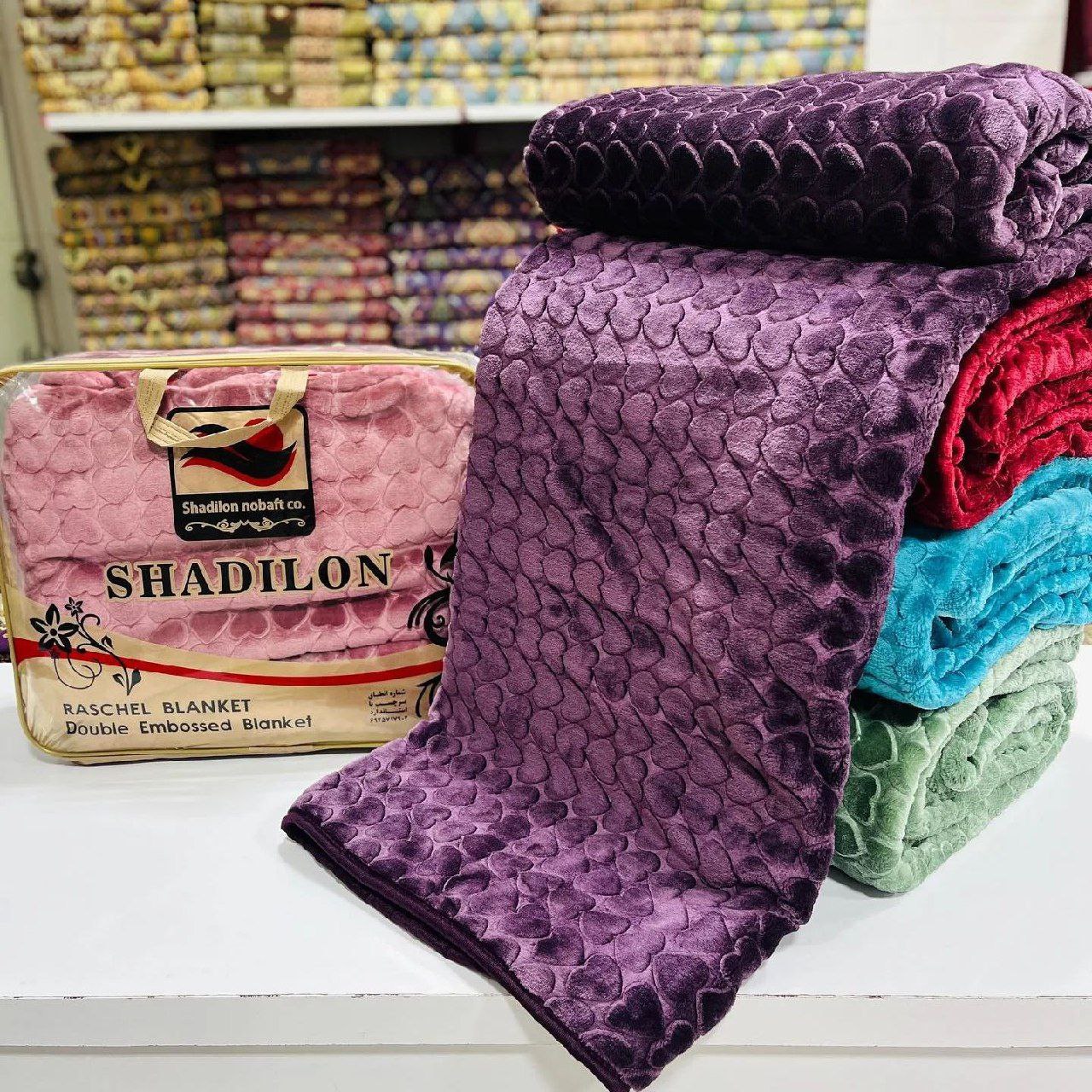 تصویر 1 از پتو طرح قلب + فروش عمده