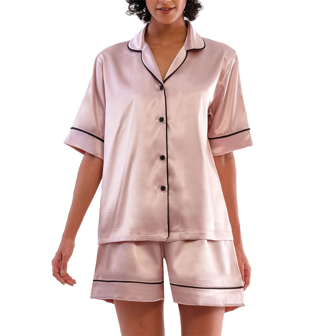 بلوز + شلوارک بیسیک رزگلد