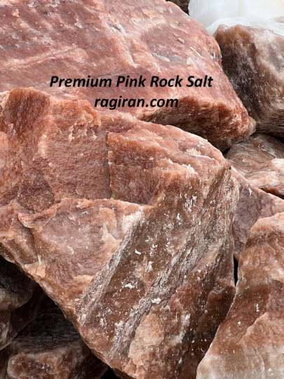 سنگ نمک صورتی و نارنجی حاصل معادن نمک ویژه صادرات + خرید
