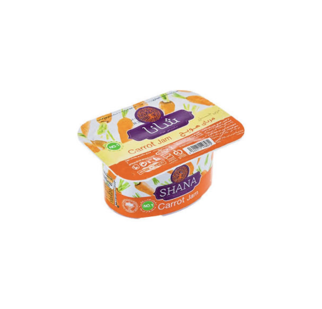 فروش مربا هویج کاپ فیل مولدینگ شانا + عمده (۲۲۵ گرمی)