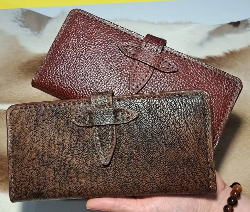 کیف پول چرم طبیعی اعلا دست دوز