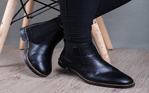 قیمت خرید کفش چرم مشکی بدون بند عمده به صرفه و ارزان