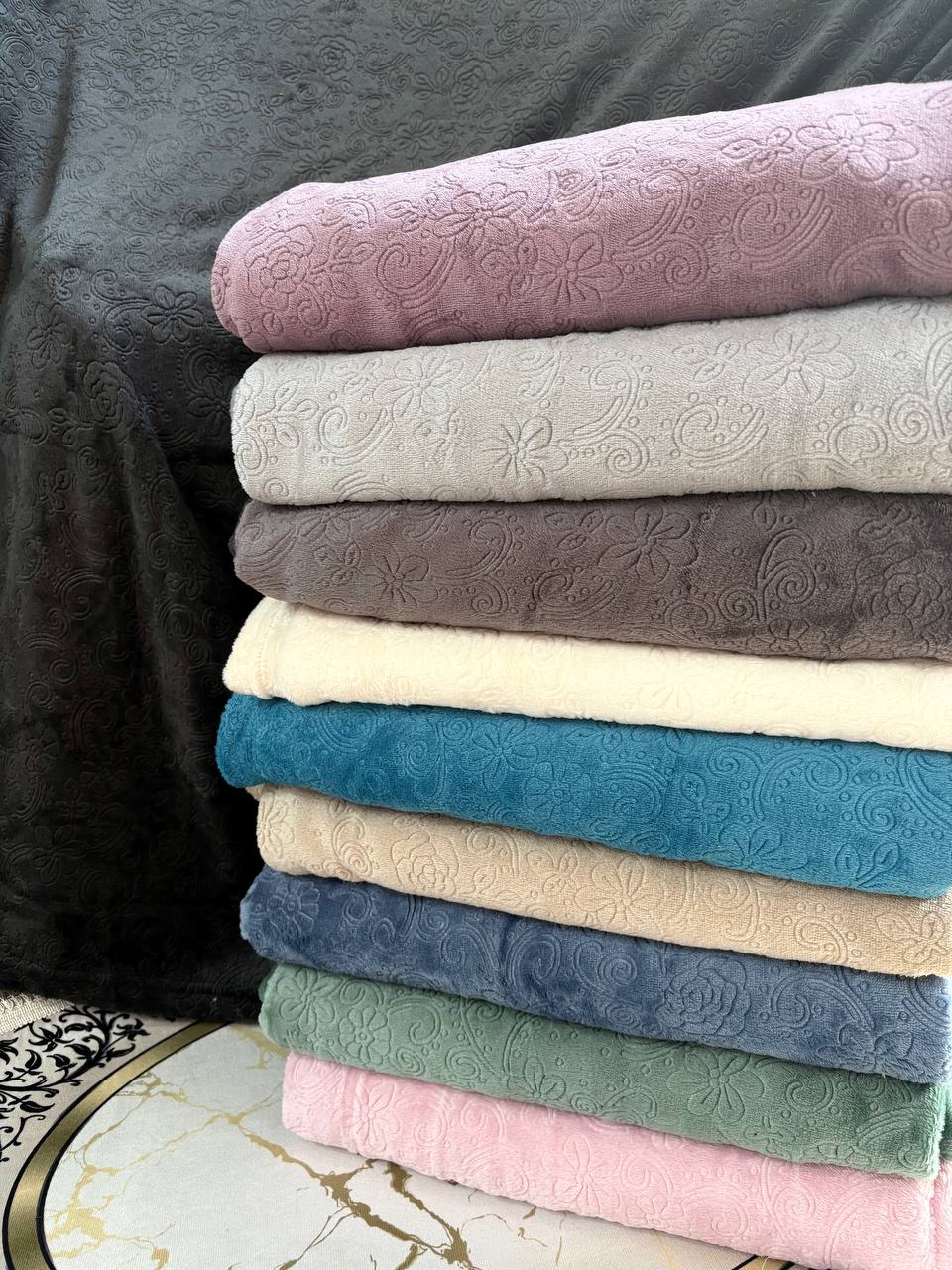 خرید مستقیم از کارخانه پتو مخمل گل دار تک نفره + با کیفیت و عمده