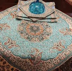 خرید رو میزی آبی فیروزه ای + قیمت فروش استثنایی