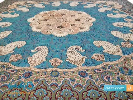 قیمت خرید رو میزی ترمه گرد + فروش ویژه