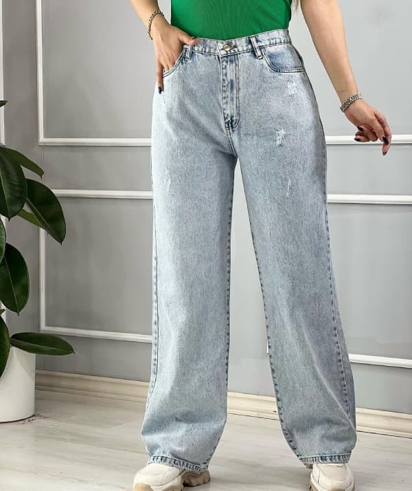 خرید و قیمت شلوار بگ زنانه جین جدید + فروش عمده