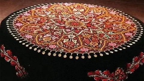 قیمت رو میزی ترمه یزد با کیفیت ارزان + خرید عمده