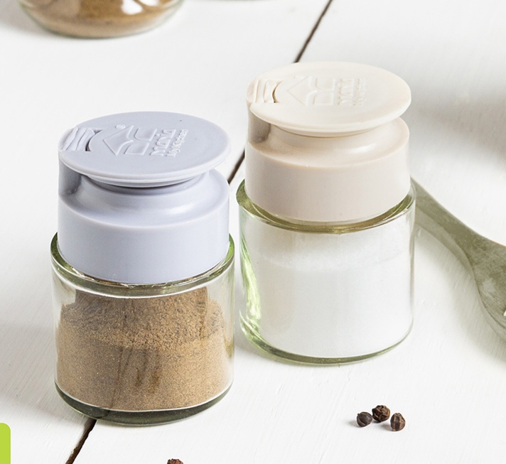 خرید نمکدان شیشه ای درب سوزنی ساده + کیفیت بالا