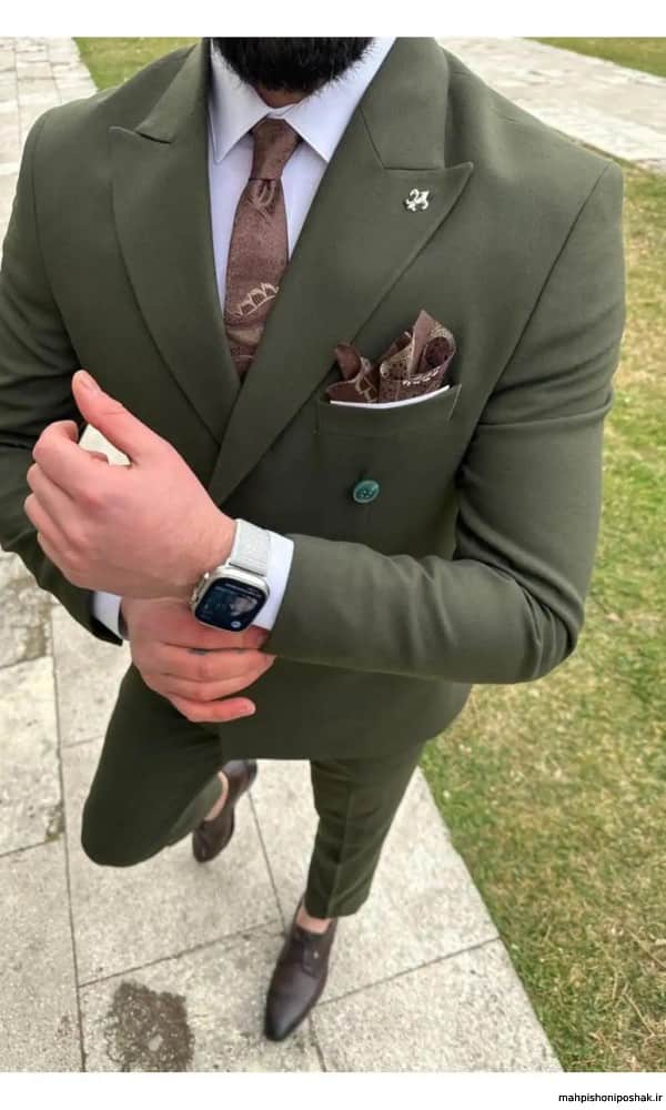 خرید و قیمت کت و شلوار مردانه سبز + فروش عمده