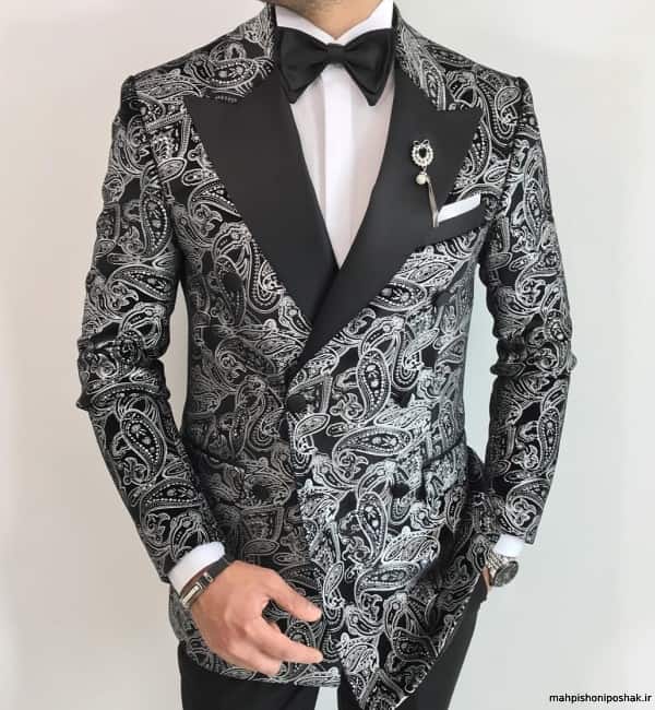 قیمت خرید کت و شلوار مردانه طرح دار با فروش عمده