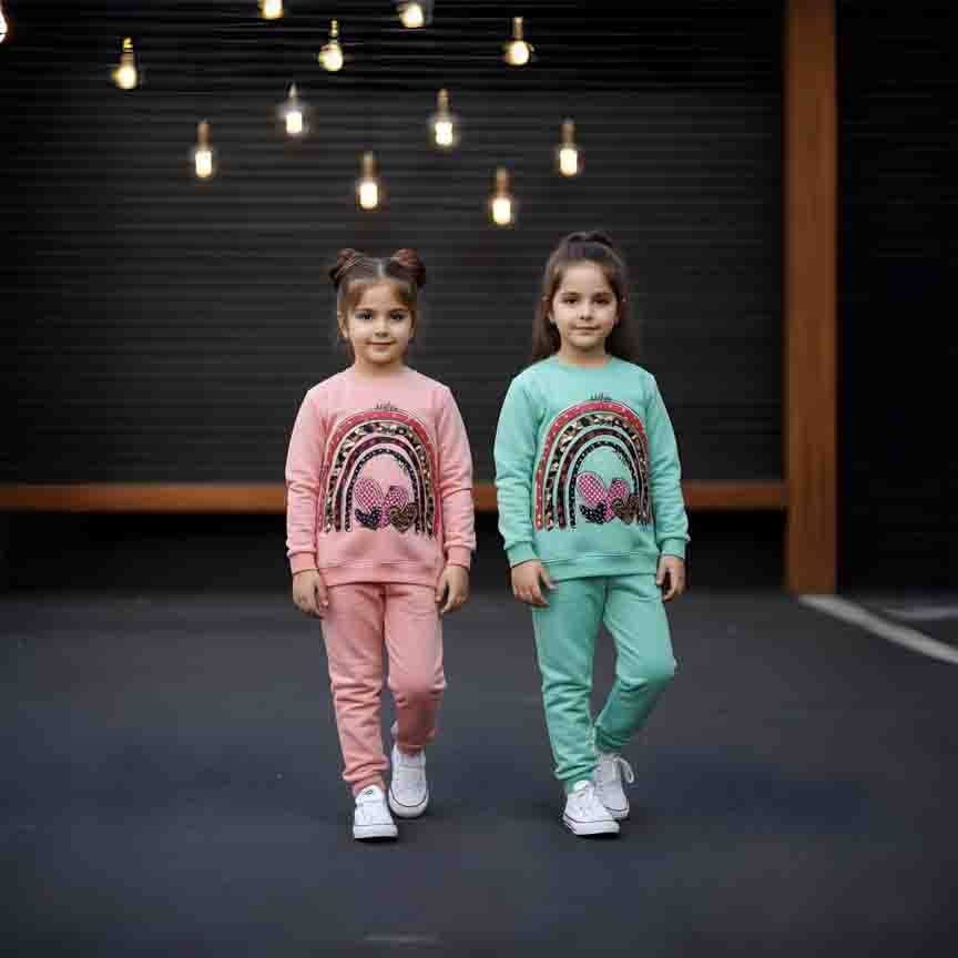 خرید عمده ست بلوز و شلوار رنگین کمان + فروش