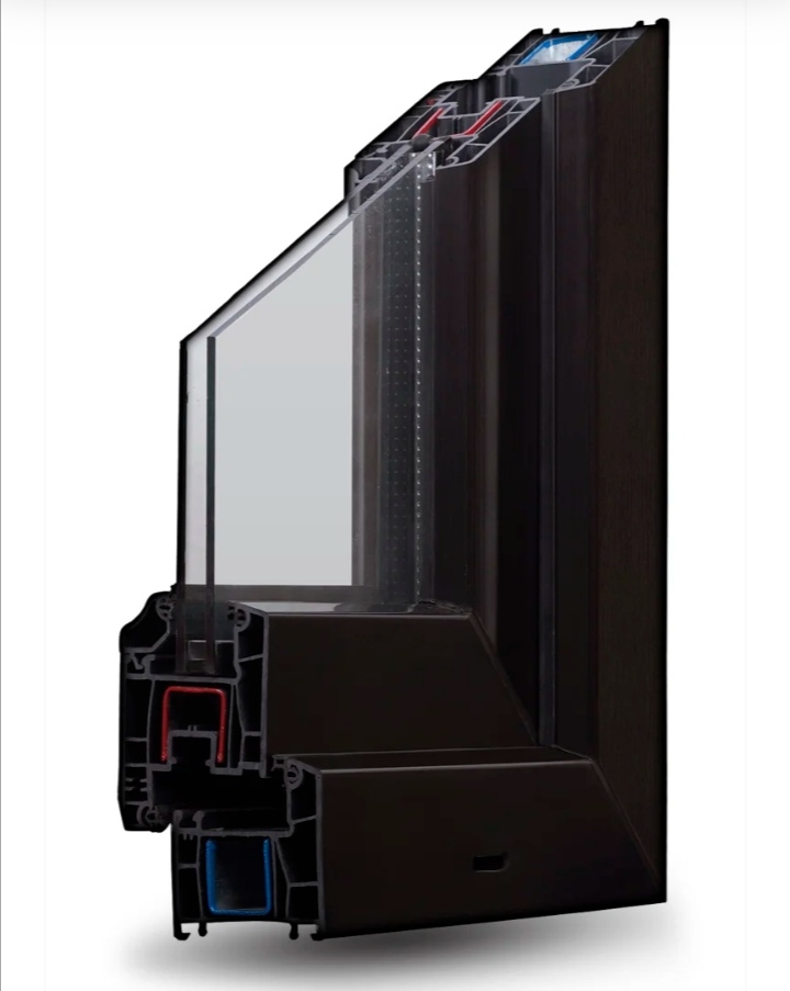 خرید پروفیل Upvc فریم پلاس مشکی