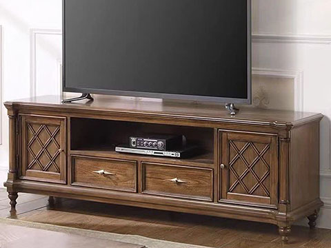 قیمت میز تلویزیون قهوه ای سوخته چوبی