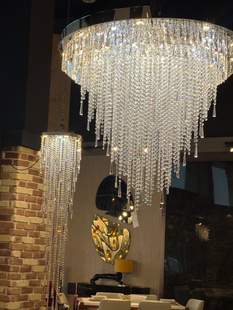 لوستر کریستالی سقفی سایز 80 با کیفیت و قیمت استثنایی