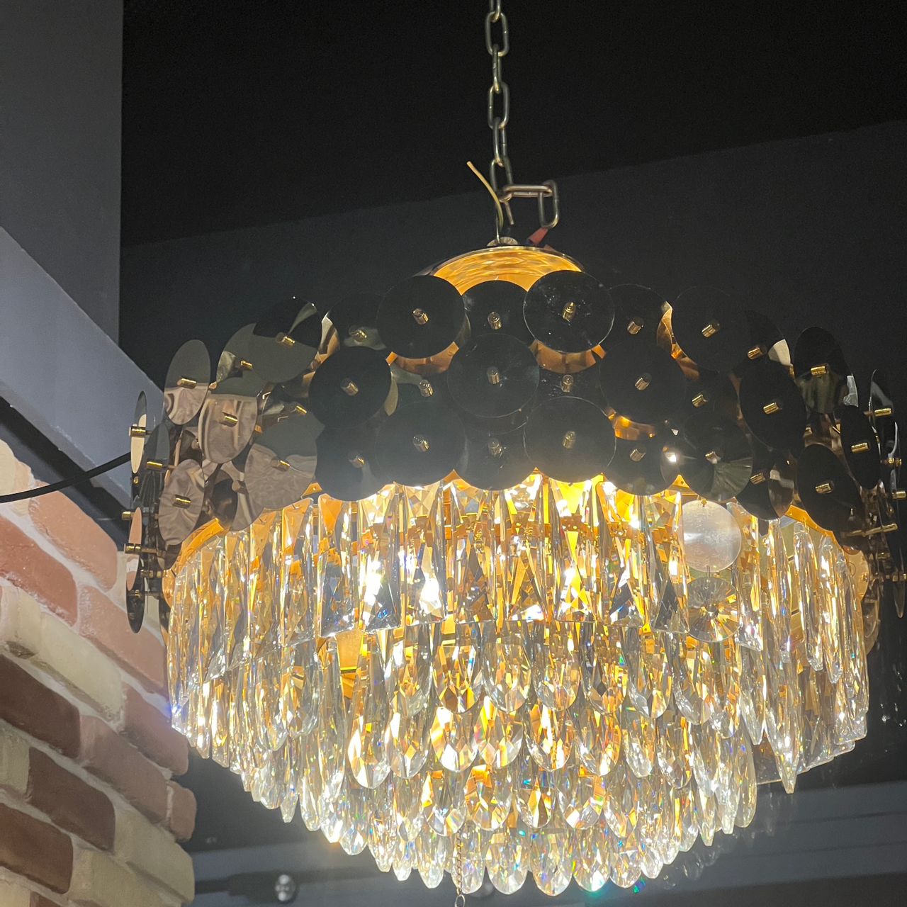 لوستر کریستالی سقفی سایز 60 مرغوب و قیمت استثنایی