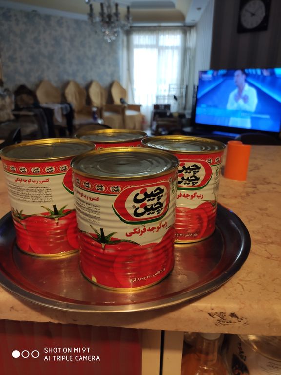 تصویر 3 از قیمت خرید رب گوجه چین چین 800 گرمی بسته 12 عددی + فروش ویژه