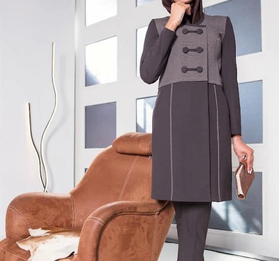 تصویر 4 از قیمت خرید مانتو شلوار پیله دار  + فروش ویژه