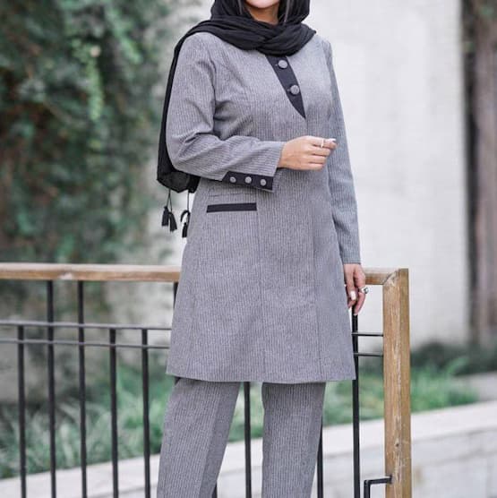 تصویر 4 از قیمت خرید مانتو شلوار ست اداری + فروش ویژه