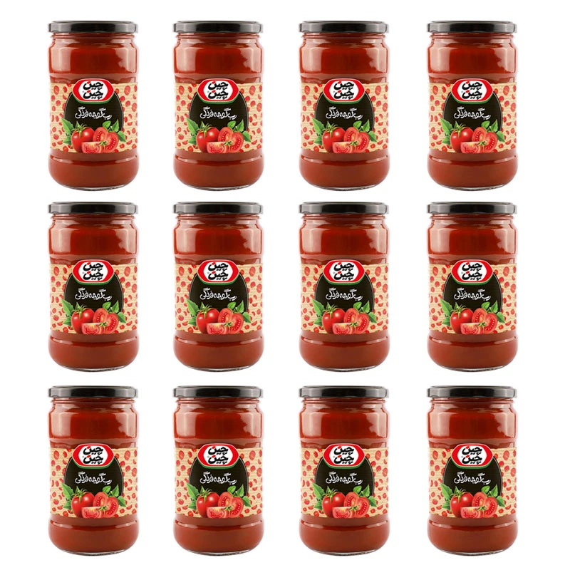 قیمت رب گوجه چین چین 700 گرمی بسته 12 عددی با کیفیت ارزان + خرید عمده