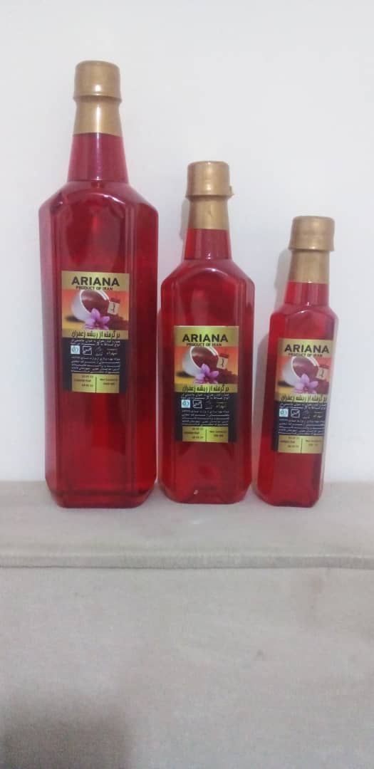 فروش ارزان‌ ترین عصاره زعفران ARIANA یک لیتری دو لیبل در شیراز