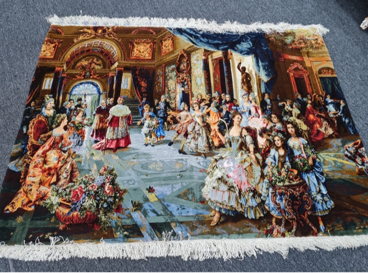 فروش تابلو فرش دستباف طرح قصر پاپ