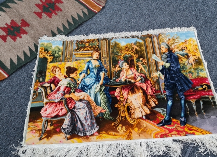 فروش تابلو فرش دستباف با طرح شاعر جوان