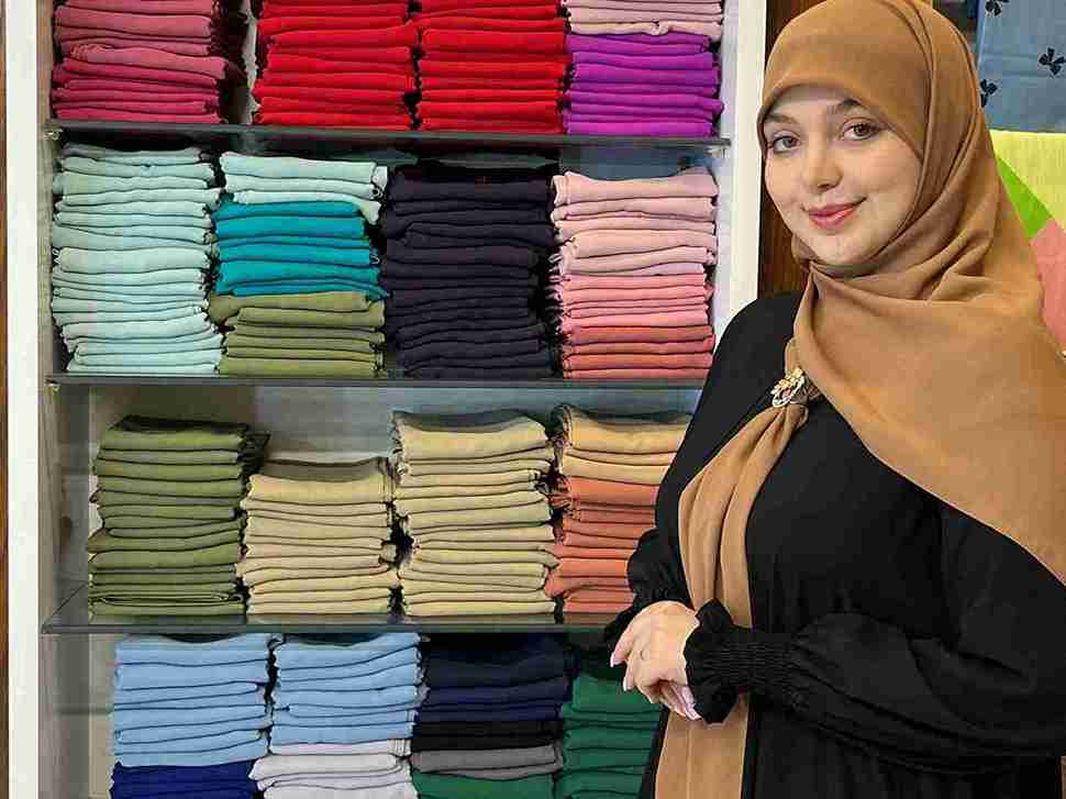 فروش عمده روسری کرپ حریر نارا + قیمت  صادراتی